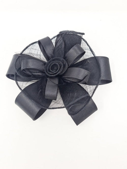 Black Flower style Fascinator - Franklins