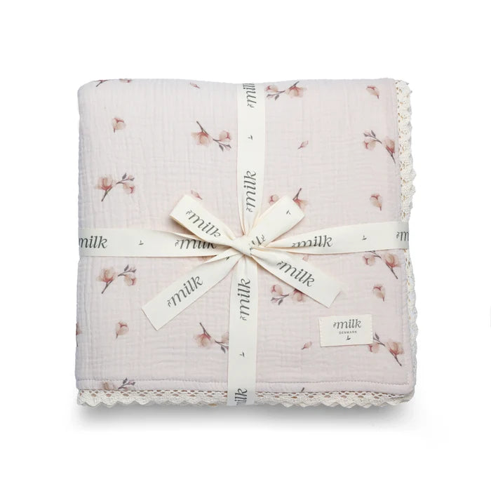 blanket laced edge - blossom oat