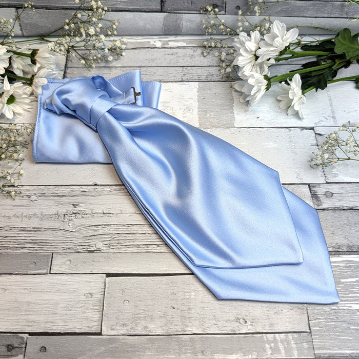 Blue Daisy Wedding Cravat