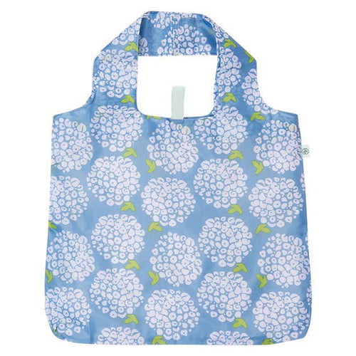 Blue Hydrangea Reusable Shopping Bag - Main View - Rockflowerpaper