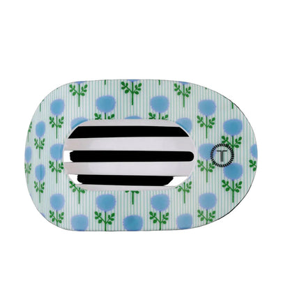 Blue Marigold Large Flat Round Clip - Main View - Teleties