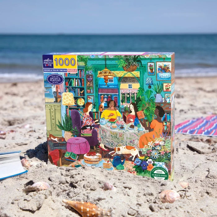 Books & Tea By the Sea | 1,000 Piece Jigsaw Puzzle