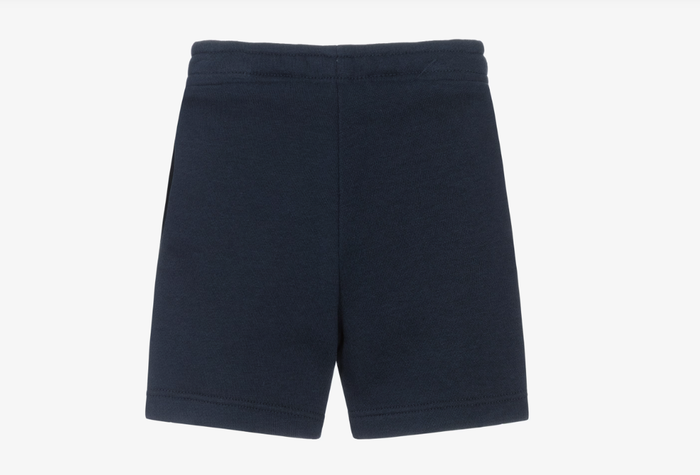BOSS Boys Navy Blue Cotton Jersey Shorts