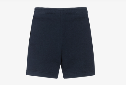 BOSS Boys Navy Blue Cotton Jersey Shorts
