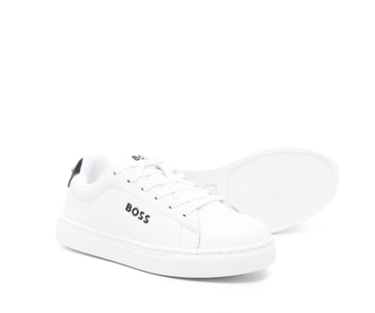 BOSS lace-up leather sneakers