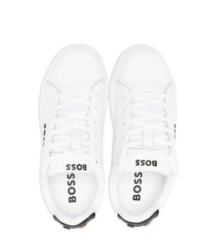 BOSS lace-up leather sneakers