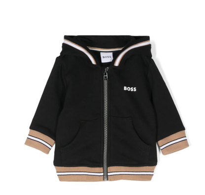 BOSS logo-print hoodie
