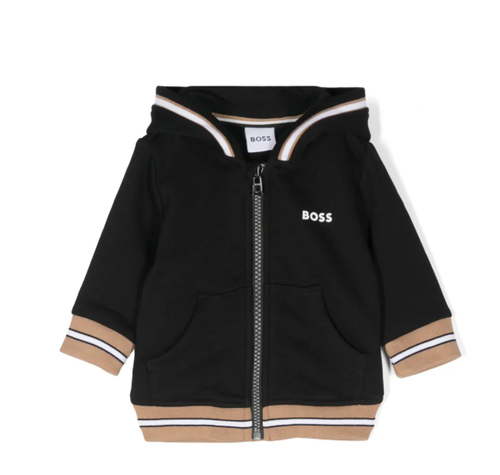 BOSS logo-print hoodie