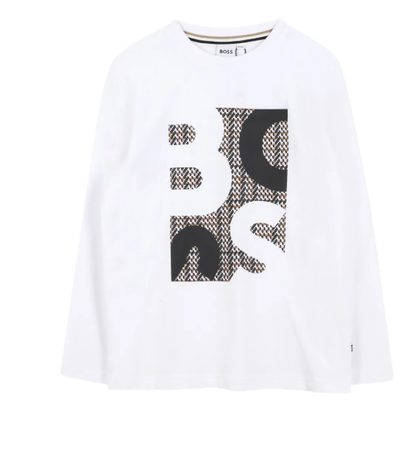 BOSS Logo-print long-sleeve T-shirt