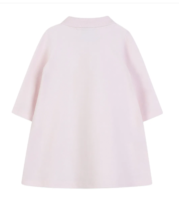 BOSS polo collar colour-block dress