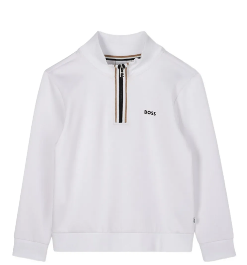 BOSS zip-neck sweatshirt