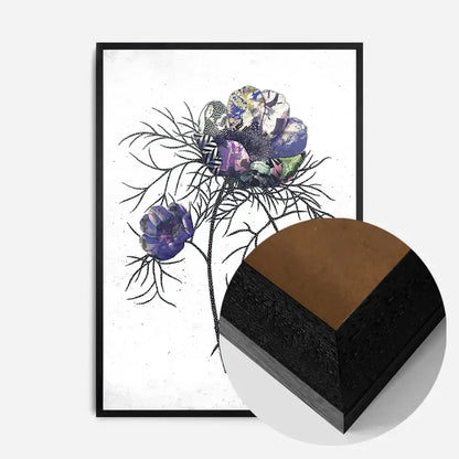 21x30cm | 8¼ x 11¾in / Black Wood Frame