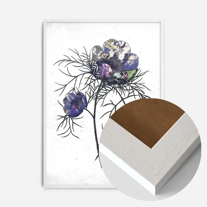 21x30cm | 8¼ x 11¾in / White Wood Frame