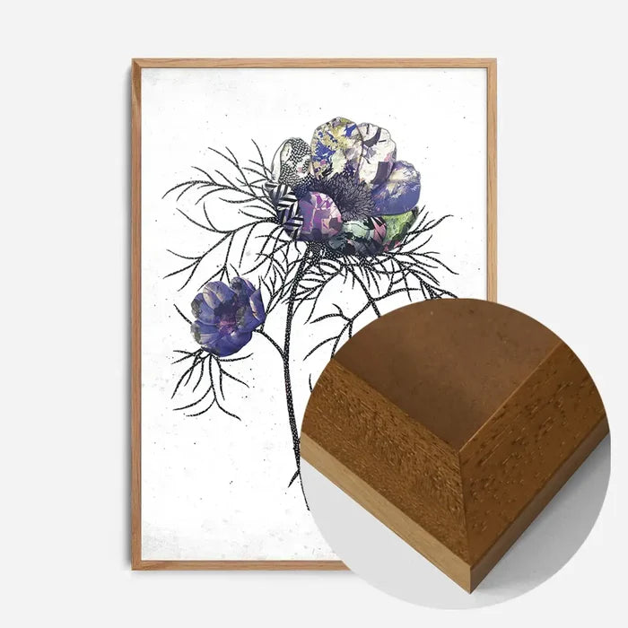 21x30cm | 8¼ x 11¾in / Oak Wood Frame