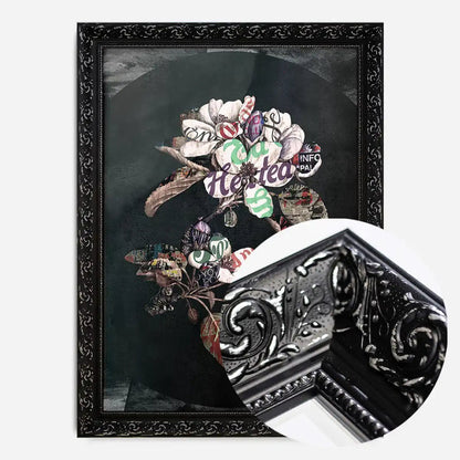 21x30cm | 8¼ x 11¾in / Black Ornate Frame