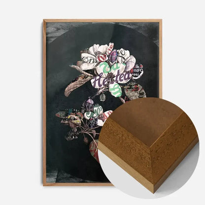 21x30cm | 8¼ x 11¾in / Oak Wood Frame