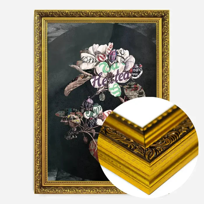 21x30cm | 8¼ x 11¾in / Gold Ornate Frame