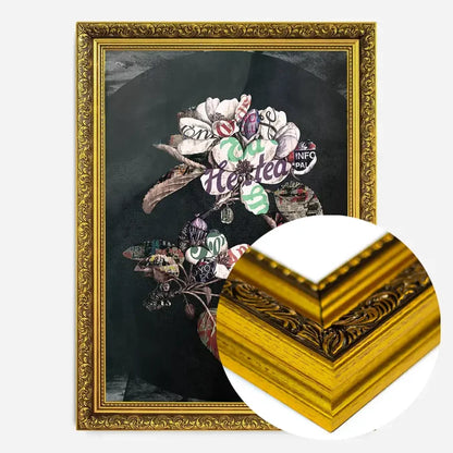 21x30cm | 8¼ x 11¾in / Gold Ornate Frame
