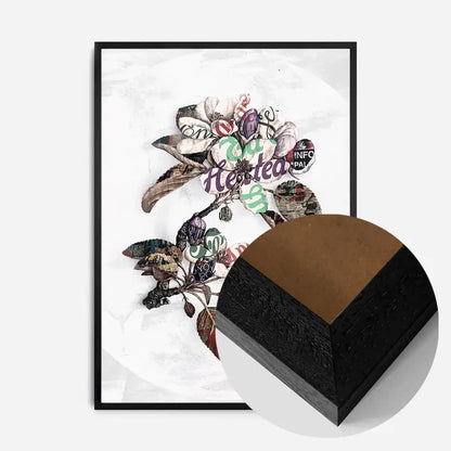 21x30cm | 8¼ x 11¾in / Black Wood Frame
