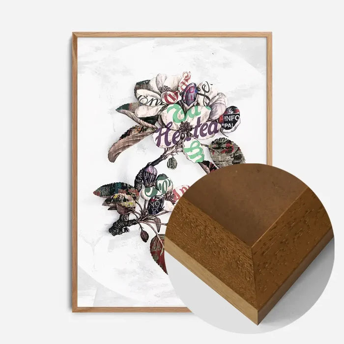 21x30cm | 8¼ x 11¾in / Oak Wood Frame
