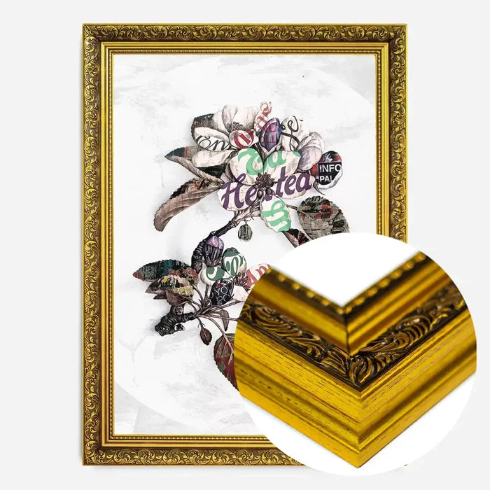 21x30cm | 8¼ x 11¾in / Gold Ornate Frame