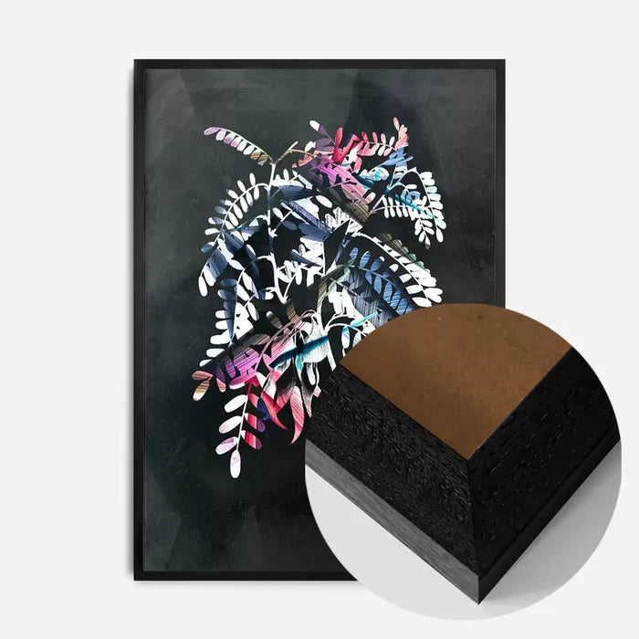 21x30cm | 8¼ x 11¾in / Black Wood Frame