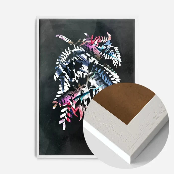 21x30cm | 8¼ x 11¾in / White Wood Frame