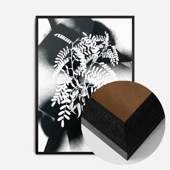 21x30cm | 8¼ x 11¾in / Black Wood Frame