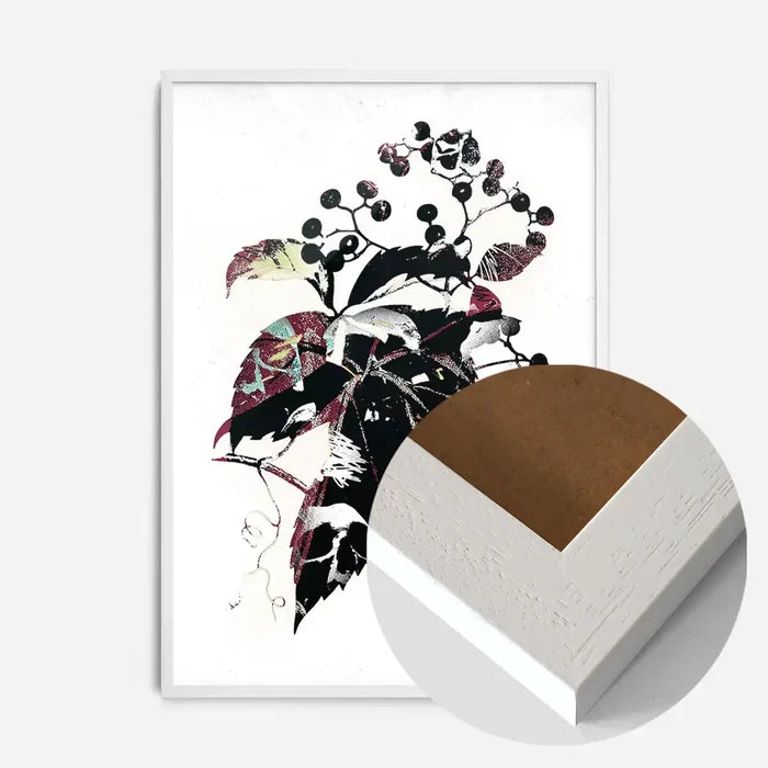 21x30cm | 8¼ x 11¾in / White Wood Frame