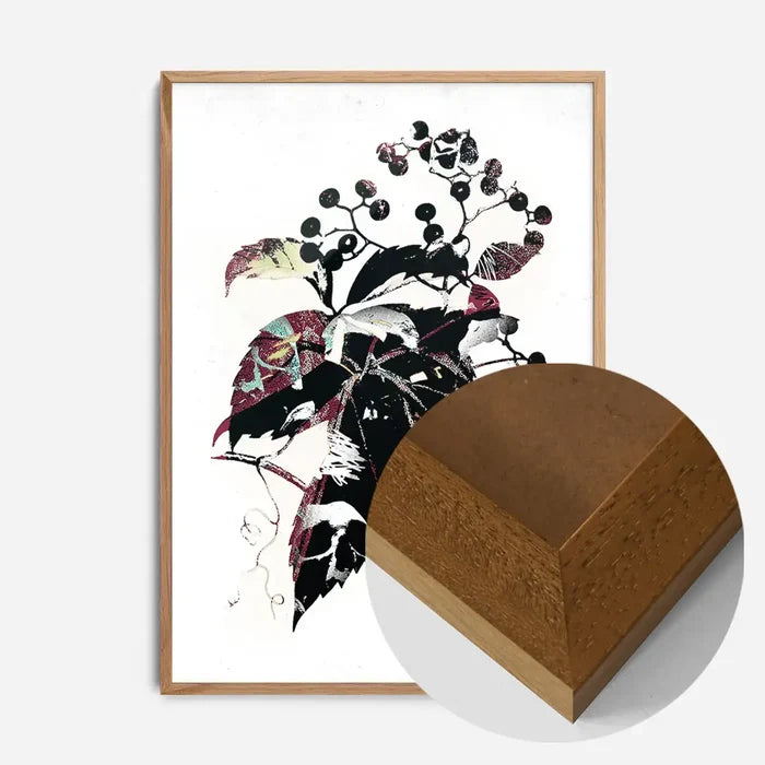 21x30cm | 8¼ x 11¾in / Oak Wood Frame