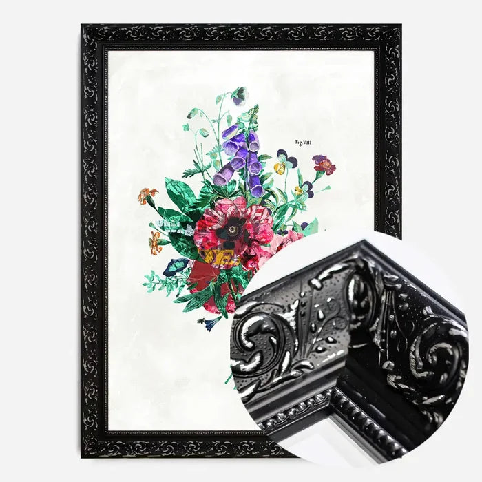 21x30cm | 8¼ x 11¾in / Black Ornate Frame