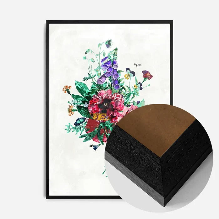 21x30cm | 8¼ x 11¾in / Black Wood Frame