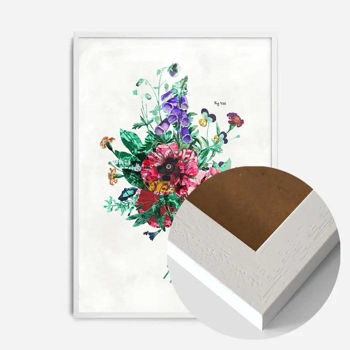 21x30cm | 8¼ x 11¾in / White Wood Frame