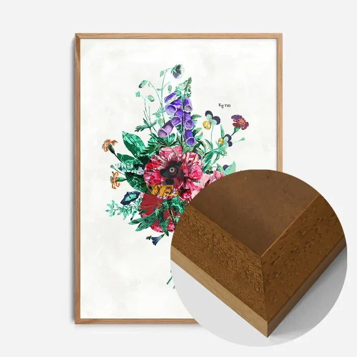 21x30cm | 8¼ x 11¾in / Oak Wood Frame