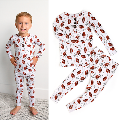 Brady Football Two Piece Bamboo Sleep Set