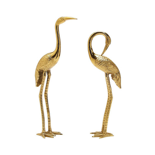 Brass Finish Heron Set