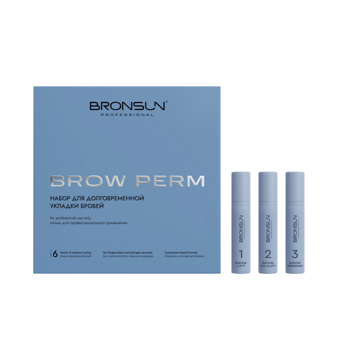 Bronsun - Long Term Brow Perm Composition Box Set - 3 Steps