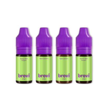 Brovi One Inorganic Best Sellers Set - 4 Pigments 10 ml Supreme Permanent