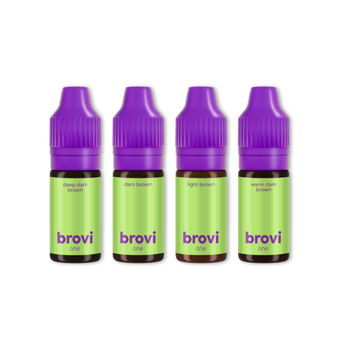 Brovi One Inorganic Best Sellers Set - 4 Pigments 10 ml Supreme Permanent