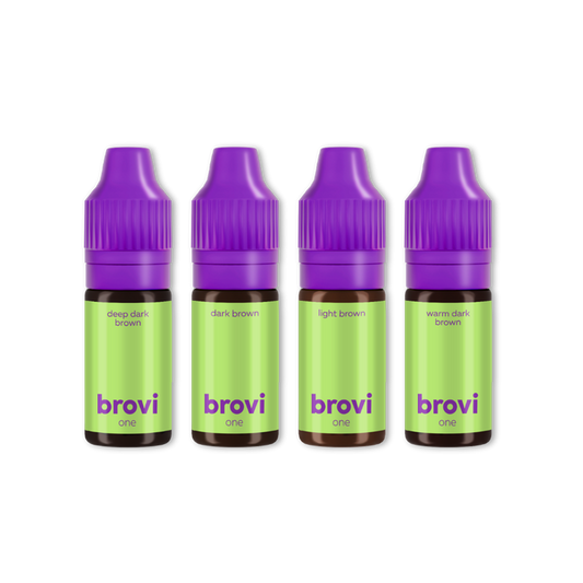 Brovi One Inorganic Best Sellers Set - 4 Pigments 10 ml Supreme Permanent