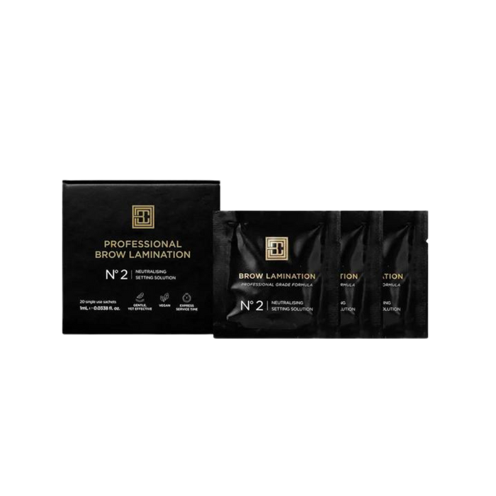 Brow Code - Lamination Step 2 Neutralising Setting Solution Sachets