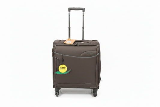 Brown Trolley Luggage Large on white background