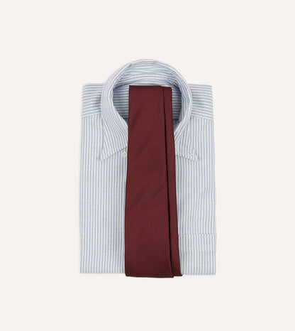 Burgundy 50oz Silk Twill Tipped Tie