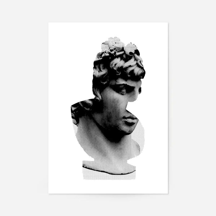 Bust 1 Black and White Print