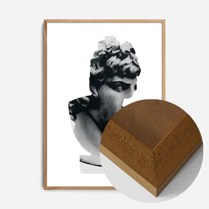 21x30cm | 8¼ x 11¾in / Oak Wood Frame