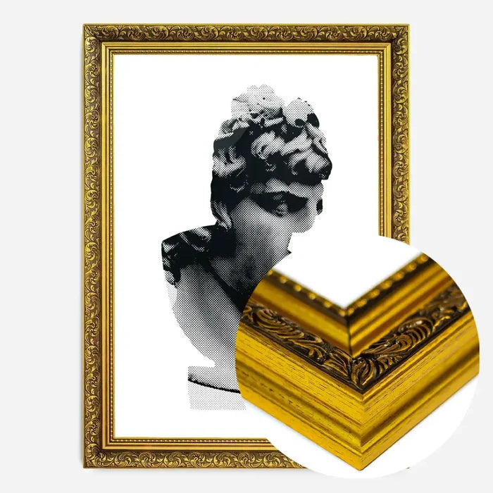 21x30cm | 8¼ x 11¾in / Gold Ornate Frame
