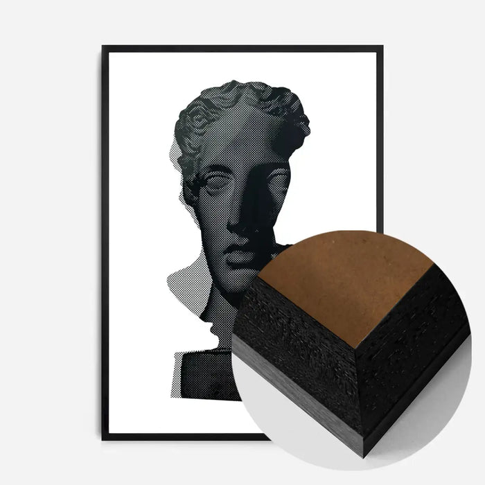 21x30cm | 8¼ x 11¾in / Black Wood Frame