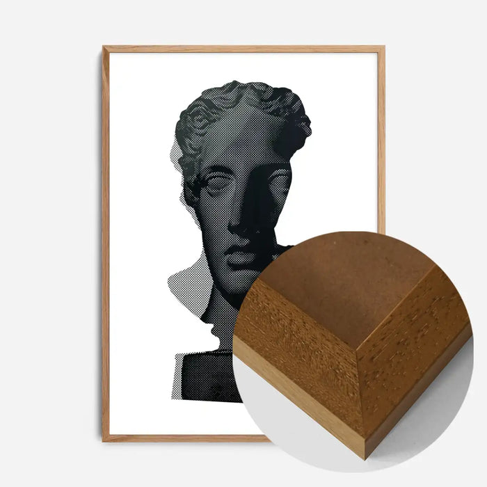 21x30cm | 8¼ x 11¾in / Oak Wood Frame