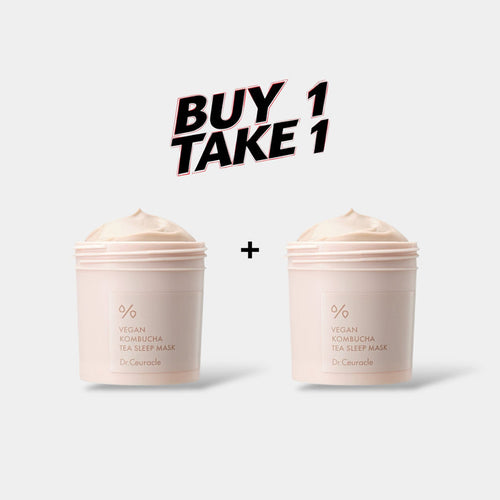 (BUY 1 GET 1) Dr.Ceuracle Vegan Kombucha Tea Sleep Mask 100ml قناع النوم بشاي الكمبوتشا النباتي
