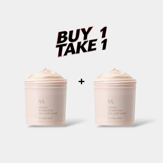 (BUY 1 GET 1) Dr.Ceuracle Vegan Kombucha Tea Sleep Mask 100ml قناع النوم بشاي الكمبوتشا النباتي